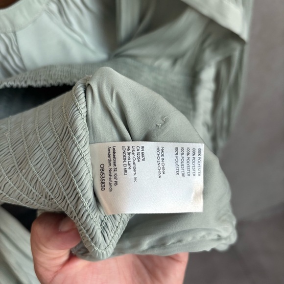 Anthropologie Blouson-Sleeve Blouse In Mint Green, Size M - Picture 15 of 16